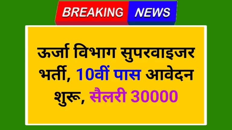 Energy Department Vacancy 2024