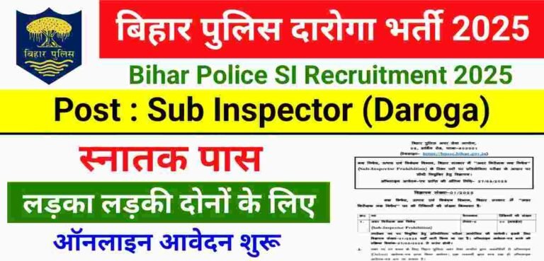 Bihar Police SI Vacancy 2025