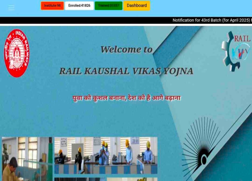 Rail Kaushal Vikas Yojana 2025 Online Apply