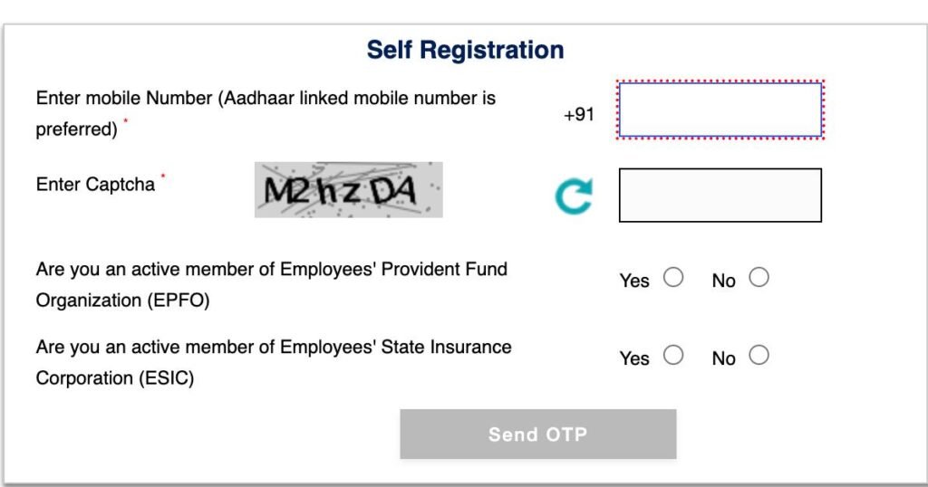  e shram card online apply