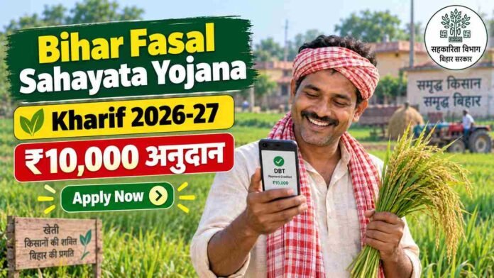 Bihar Fasal Sahayata Yojana Kharif 2026 online apply kisan anudan