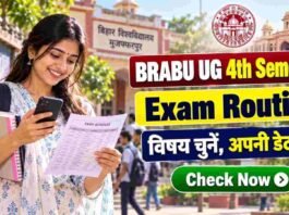 BRABU UG 4th Semester Exam Routine 2026 (Session 2024-28)
