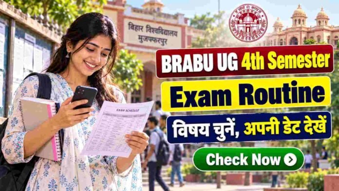 BRABU UG 4th Semester Exam Routine 2026 (Session 2024-28)