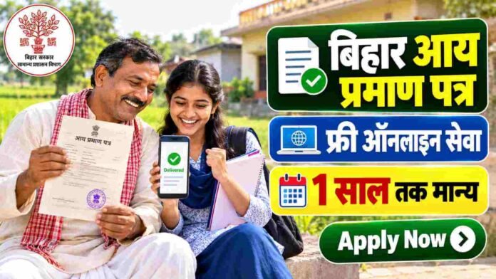 Bihar Income Certificate Online Apply 2026